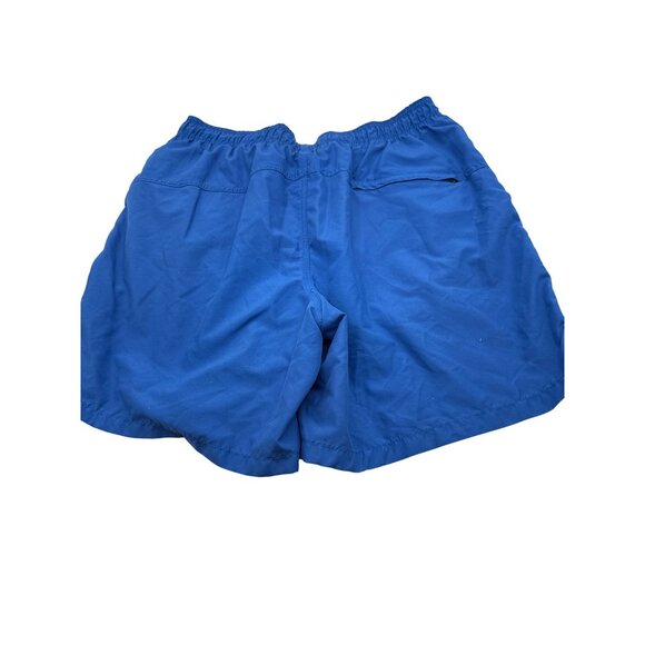 Speedo Size M Blue Swim Shorts With Mesh Lining Pockets Elastic Waist For Men - Picture 3 of 8